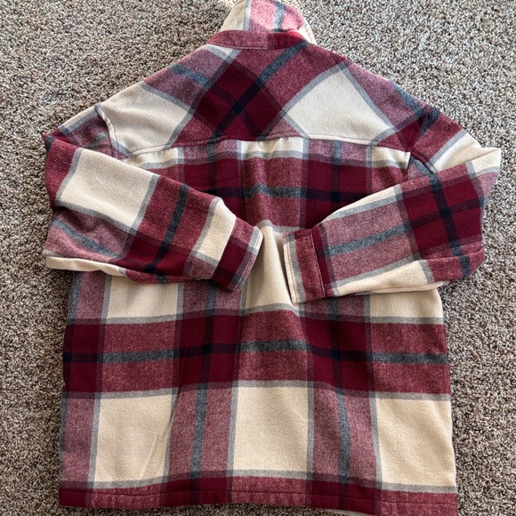 Plaid Button-Up Jacket Shacket - Picture 4 of 4